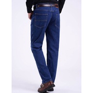 Men s Thickened Labor Protection Tooling Jeans Loose Wear resistant Work Pants for Welders on Constr