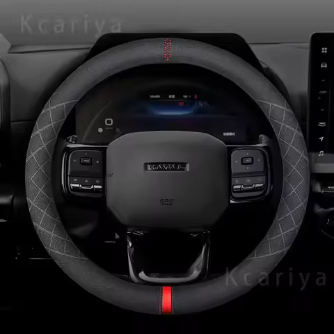 PU Leather Suede Car Steering Wheel Cover, Auto Accessories, 38cm, Haval H6, F5, F7, M6, H4, H9, H7,