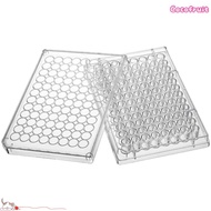 COCOFRUIT 1/5Pcs Tissue Culture Plate, 96 Well Plastic Experiment Instrument Tools, with Lid  Flat B