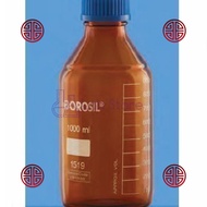 Laboratory Bottle Nn 3000 Ml Amber Botol Lab Botol Sampel Kaca Borosil