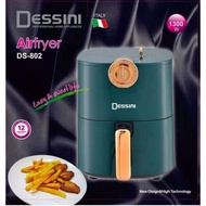 DESSINI AIR FRYER 4.3L STAINLESS STESS/TEMPRATURE ADJUSTABLE