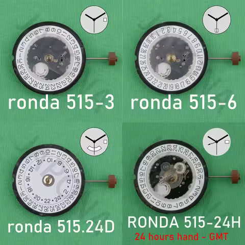 RONDA 515 movement Swiss RONDA powertech 515.24D 515-24H Accessories Repairing Replacement Partswatc
