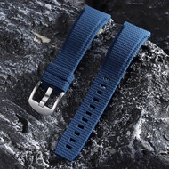 New Curved End FKM Rubber Watch Straps 20mm 21mm 22mm FKM Watch Bands Watch Belt Military Bracelet f