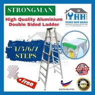 STRONGMAN 4-8 steps Double Sided Ladder / High Quality Aluminium Double Sided Ladder / Double Sided 