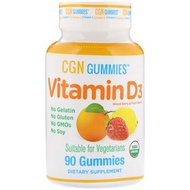 California Gold Nutrition, Organic, Vitamin D3 90 Gummies