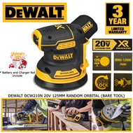 Dewalt DCW210N-XJ 125mm ( 5" ) 20V Brushless Cordless Orbital Sander ( Bare Tool)