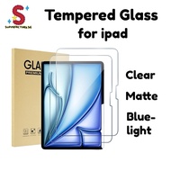 [SG Stocks]Glass For Ipad Air11 Pro11 Air13 Pro 13 2024 9 8 7 6 5 Screen Protector For Ipad Pro 11 1