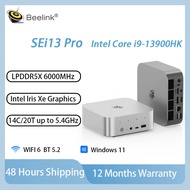 Beelink SEi13 Pro i9-13900HK Mini PC 14C/20T 32GB LPDDR5X 6000MHz 2TB PCIe 4.0 SSD WiFi 6 2.5G LAN C