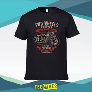 "TWO WHEELS FOREVER" #FASHION LIMITED TSHIRT 100% COTTONS