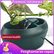 Reptile Chameleon Cantina with Snacks Trough, Drinking Fountain Water Dripper for Amphibians Insects