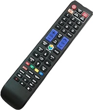 Replacement Remote Control for Samsung UN40HU6950FXZA UN40H5003AF UN28H4500AF UN24H4500AF UN50F5000 UN32F5050 UN40F5050 Smart 3D LED HDTV TV
