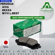 [JAPAN] FBL FUJI ORIGINAL BRAKE PAD PERODUA AXIA BEZZA MYVI