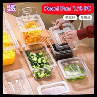 Mk.wares PC Polycarbonate Food Pan Unbreakable 1/6,1/3&1/4 Translucent Polypropylene Food Pan Tahan 