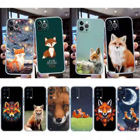 FX30 Fox Cute Transparent Phone Case for LG K22 K30 K40 K40S K41 K42 K50 K50S K51 K51S K52 K61 K62 K