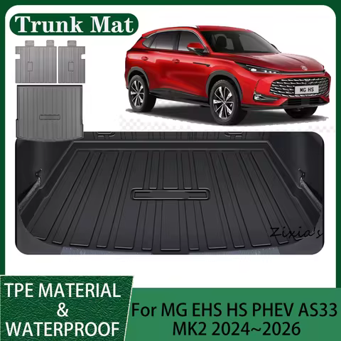 For MG EHS HS PHEV AS33 MK2 2024~2026 2025 Car TPE Trunk Mat Backrest Mat Anti-scratch Interior Prot