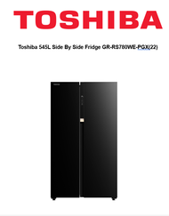 Toshiba 545L Side By Side Fridge GR-RS780WE-PGX(22)