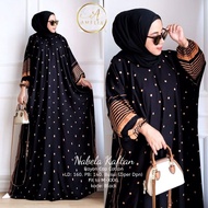 Nabela Kaftan Jumbo Motif Remaja Dewasa Terbaru 2023 Bahan Rayon Adem Daster Simple Mewah Elegan