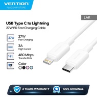 Vention Cable Charger Type C to Lightning Fast Charging 27W PD - LAK