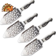 4PCS Stainless Steel  Cocktail Bar Glass Cup Spoon Drinking Filter Hollowed Out Spoon Vintage Absint
