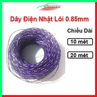 Roll of 10 meters, 20 meters of 0.85mm copper core Japanese electrical wire for cars and motorbikes