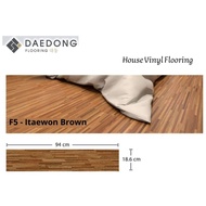 vynil lantai kayu 3mm korea Daedong F5 Itaewon brown/box
