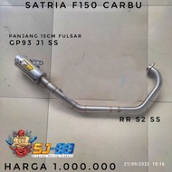 [✅Original] Knalpot Racing Sj88 Satria Fu 150 Karbu Fullset Header