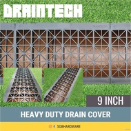 ►┋Techplas Plastic Drain Cover 9" X 17" - Brown / Black Draintech Heavy Duty