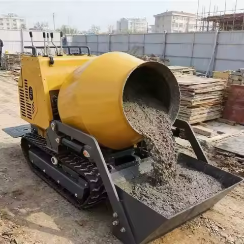 Mini Dump Truck 1000kg Mini Dump Truck 1-Ton Tracked Small Dump Truck Loader