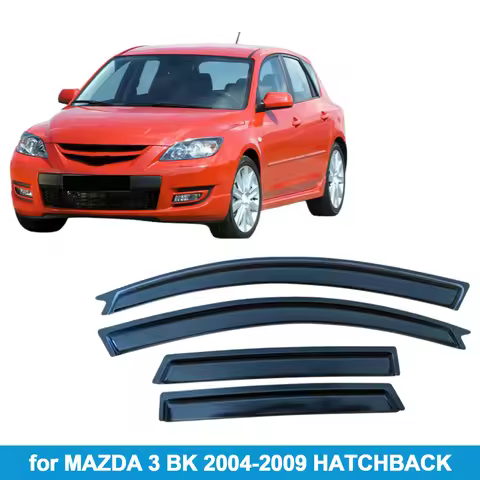Window Visor for MAZDA 3 BK 2004-2009 HATCHBACK Rain Guard Side Vent Deflector Weathershield Outside