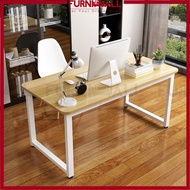 FURNIMALL 5feet 4feet Writing Table Office Table Working Laptop Table Computer Desk Metal Leg Meja T