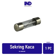 1 PC/ Fuse/ Glass Fuse Small Glass Fuse 10 Ampere/10A/10 A