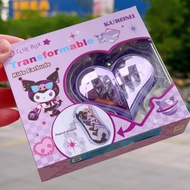 Kuromi Heart Shaped Earphones Cute Anime Wireless Earbuds Gift for Fans