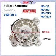 Heavy Duty Midea MD-232V/212/242/333V ZWF-30-3 DC12V 2.5W 1870RPM 12035GE Fridge Fan Motor GANTV