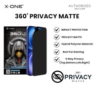 X.One 360 Privacy Matte Impact Screen Protector For iPhone 17/16/15/14/13 Pro Max