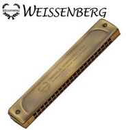 韋笙堡WEISSENBERG 特級款2205B-RS 22孔銅合金複音口琴-青古銅
