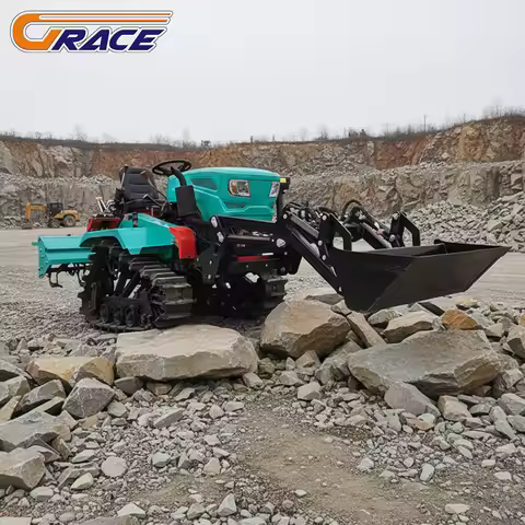 Customized 2025 Brand New 35hp 50hp Diesel Farm Tractor 4WD Orchard Farming Equipment ISO EPA Approv