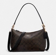 Coach 85696  LEWIS SHOULDER BAG IN SIGNATURE CANVAS กระเป๋าหนังกระเป๋าสะพายไหล่