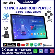 ⚡13 Inch Android Player QLED 2K  360⚡ 13 Inch Android Player  7862S TS10S TS18 8+128G Universal 4G D