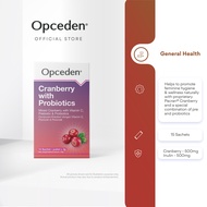 Opceden Cranberry With Prebiotic &amp; Probiotic (2g x 15's)- Women's Health Supplement [UTI Prevention]