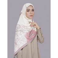 TUDUNG PRINTED SQUARE ARIANI GARDEN TRIBE DUSTY PINK COLOUR INSPIRED VIETNAM COPY PREMIUM HIGH QUALITY HIJAB GRED AA