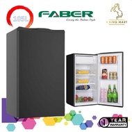 FABER Single Door Refrigerator 105L Semi Auto Defrost Mini Bar Fridge LUSSO 100 BK Peti Sejuk 1 Pintu