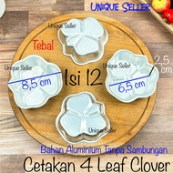 [Contents 12] Four Leaf Clover Pudding Sponge Cake Mold 4 Leaf Clover Flower Leaf Aluminum Press