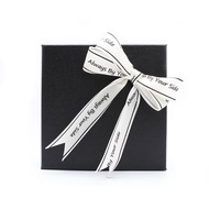 Gift box, belt box, leather wallet box with bow, size 14x14x5. PG-HQ