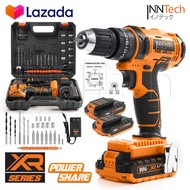 InnTech สว่านไร้สาย สว่านกระแทก สว่าน 3 ระบบ 99V / 199V สว่านแบต Cordless Impact Drill แบตเตอรี่พาวเ