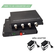 AP-LINK BNC to Fiber HD Video Converter 4/8 กล้อง วงจรปิด Channels 1080P Support for AHD/CVI/TVI Ana