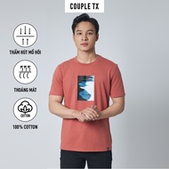 Áo Thun Nam COUPLE TX - Áo Phông 100% Cotton Tay Ngắn Form Rộng Cổ Tròn Hình In Họa Tiết MTS 1363