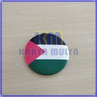 Palestine Country Brooch Pin Badge Plastic Round Palestine Pin - Karya Mulya