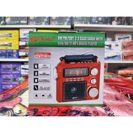 AM/FM/SW1-6 8 BAND RADIO WITH USB/SD/TF MP3 MUSIC PLAYER Model NO.: PX-286LED AC 110V/220V Built in 