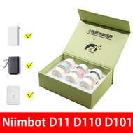 9Rolls/Box Label sticker for Niimbot D11 D110 D101 Printer Label Thermal Paper Roll for Niimbot Labe