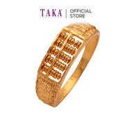 TAKA Jewellery 916 Gold Men's Ring Abacus